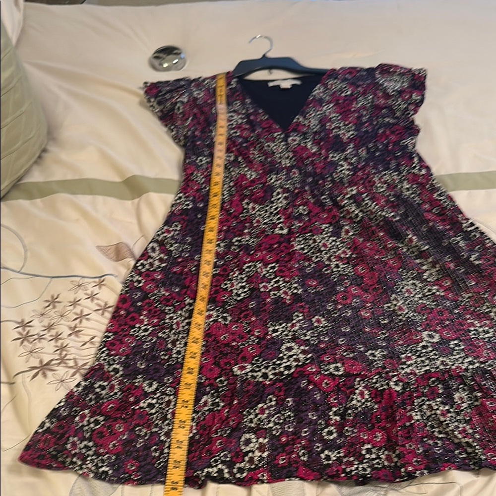 Floral Michael Kors V-Neck Dress - Picture 9 of 12